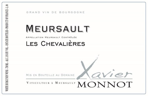 Rượu vang trằng Xavier Monnot Meursault Les Chevalieres 2020